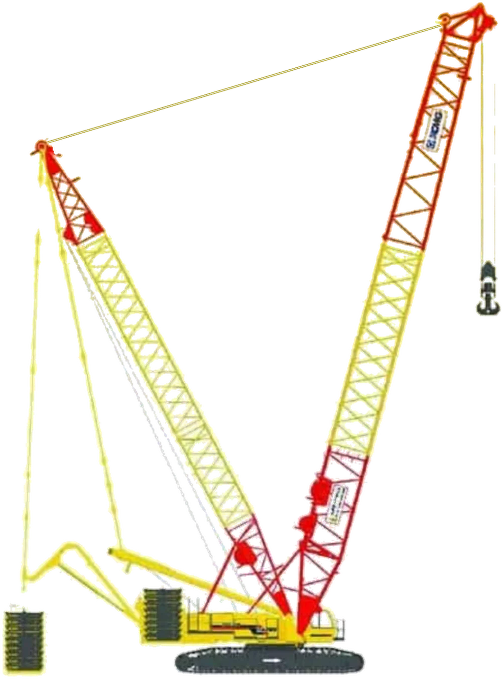 Guindaste treliçado XCMG XGC400 – 400 toneladas